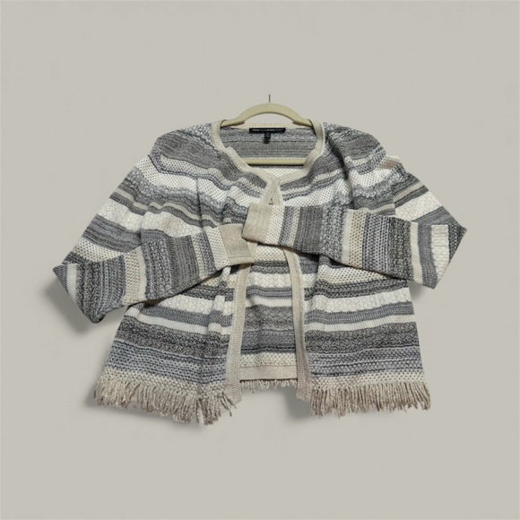 White House Black Market Cardigan Sweater Jacket Gray - Picture 6 of 7